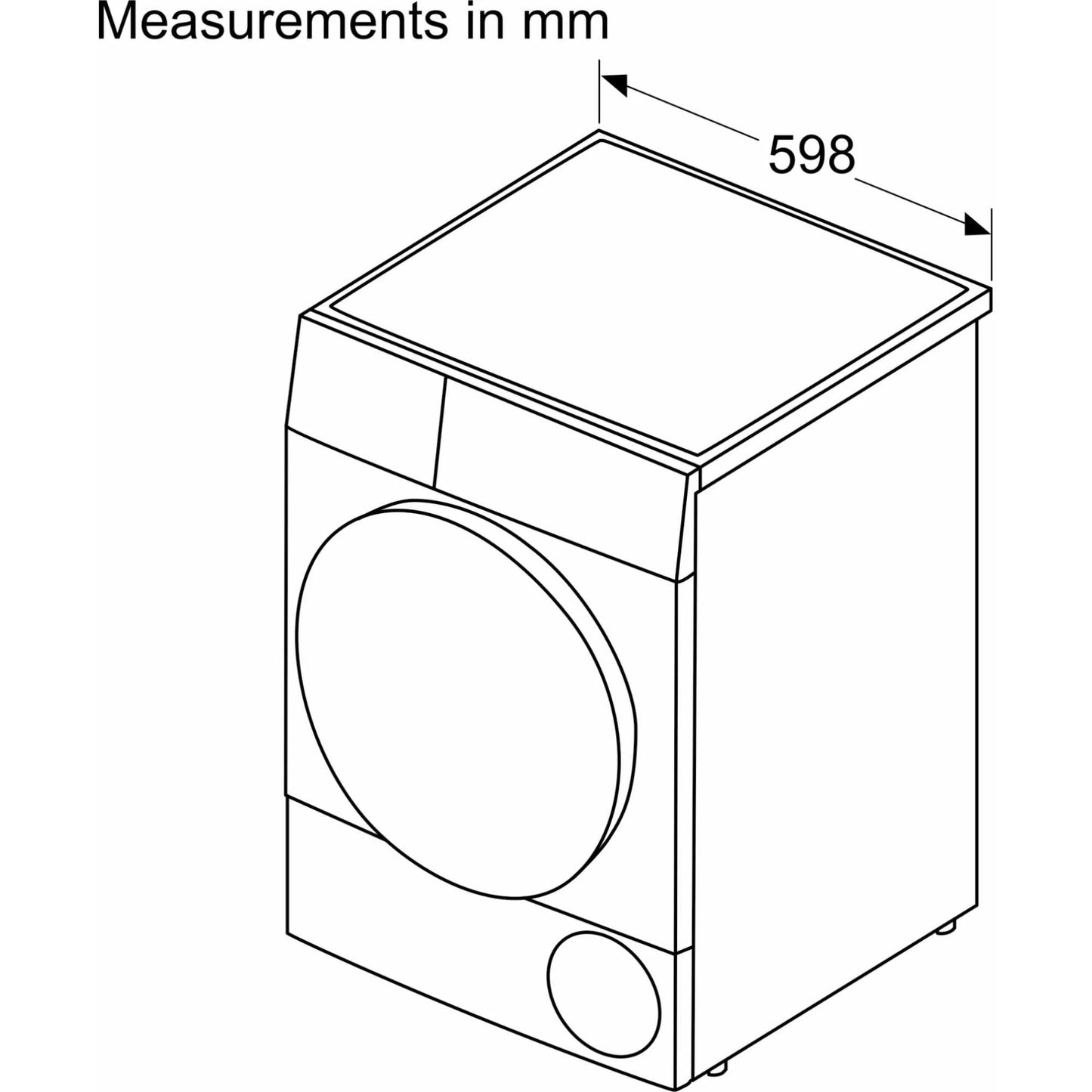 Bosch Series 6 9kg Heat Pump Tumble Dryer - WQH246DRGB
