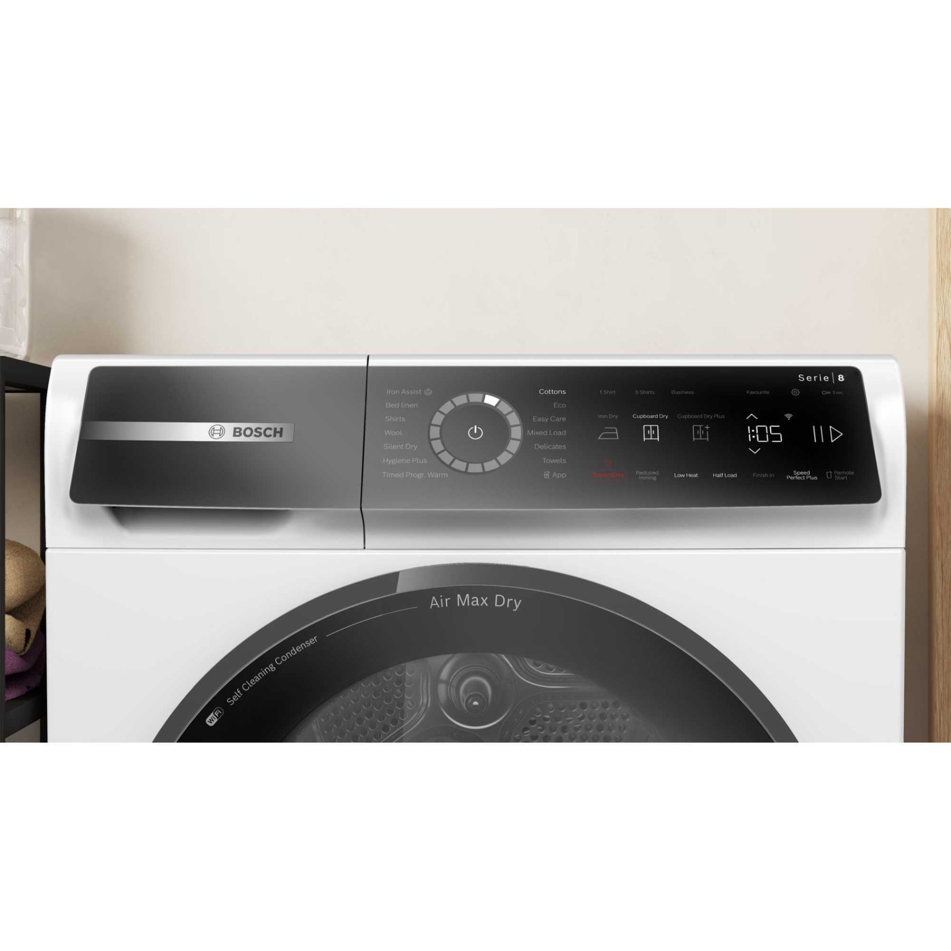 Bosch Series 8 9kg Heat Pump Tumble Dryer - WRB247C9GB
