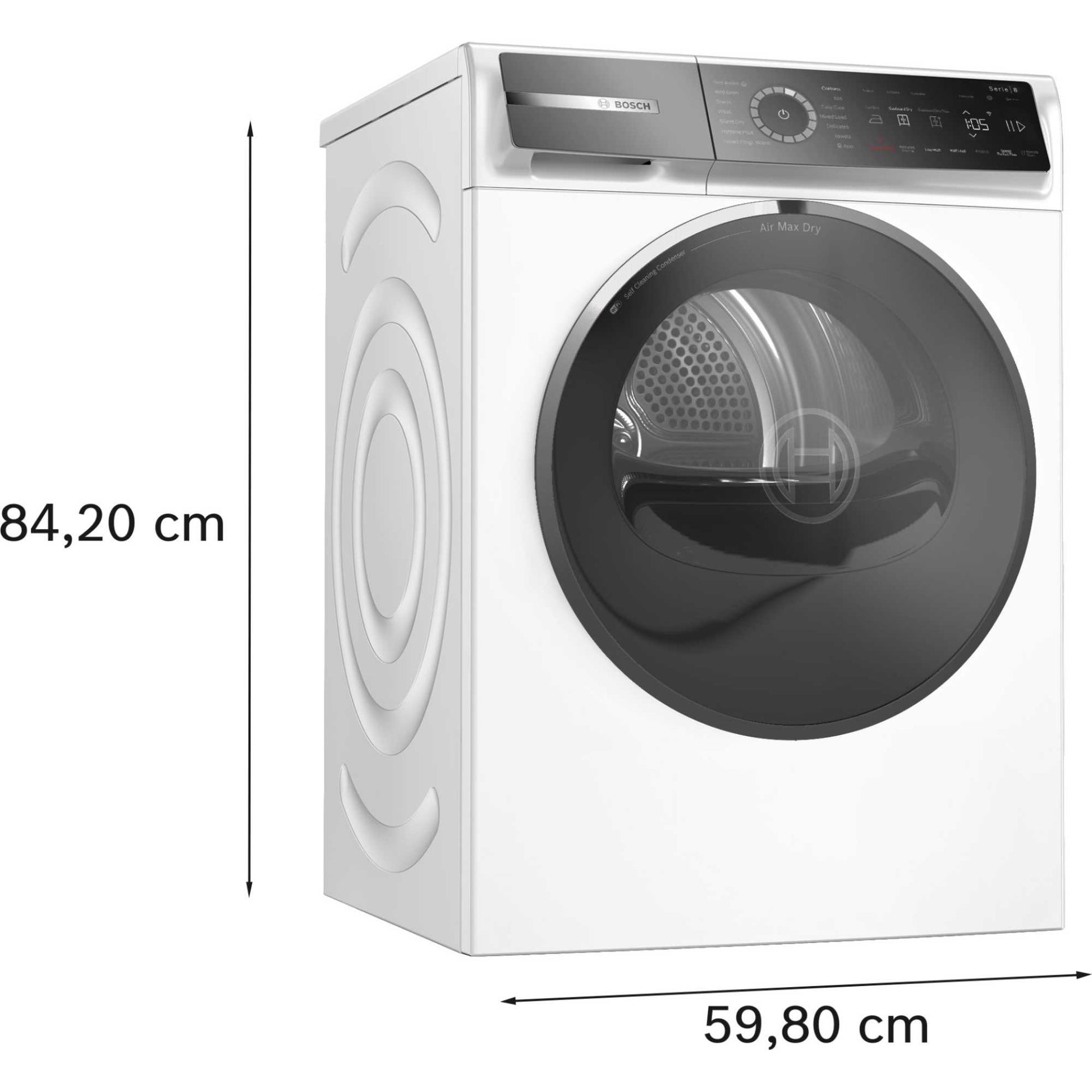 Bosch Series 8 9kg Heat Pump Tumble Dryer - WRB247C9GB