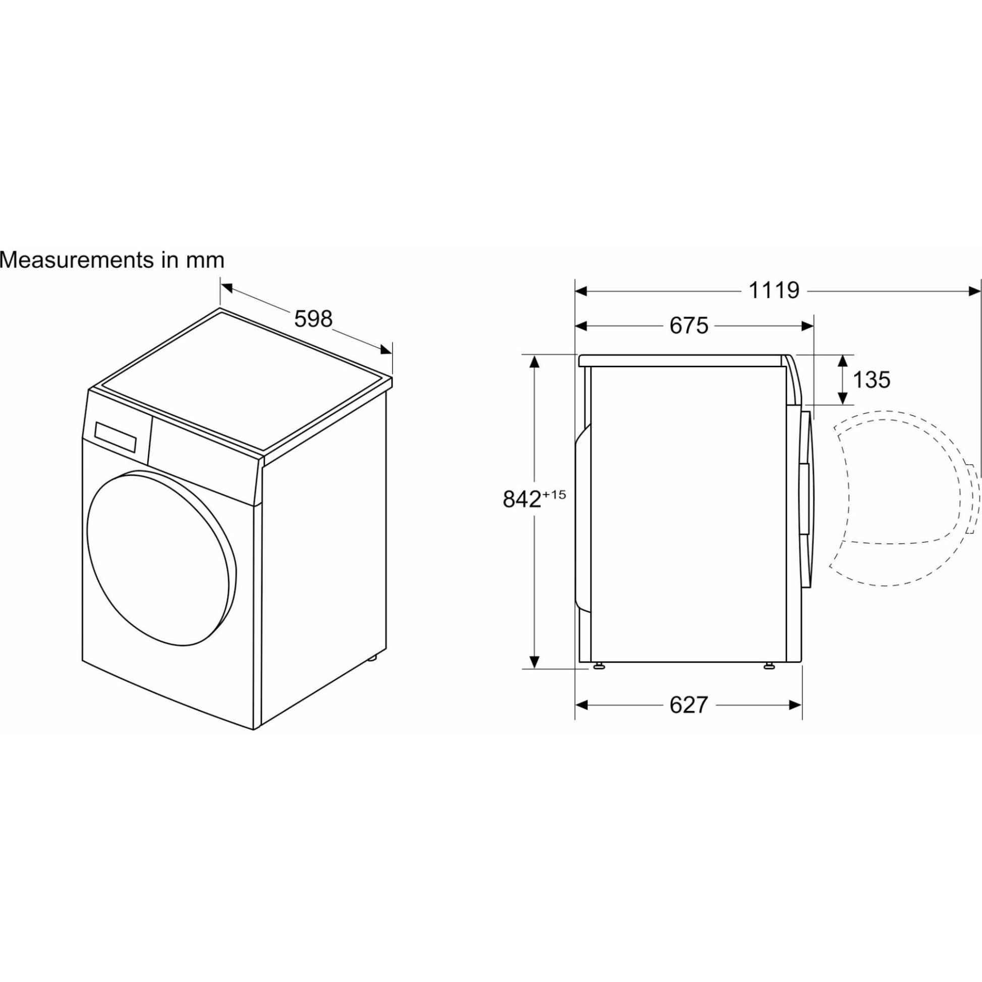 Bosch Series 8 9kg Heat Pump Tumble Dryer - WRB247C9GB