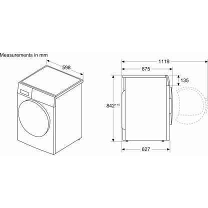Bosch Series 8 9kg Heat Pump Tumble Dryer - WRB247C9GB