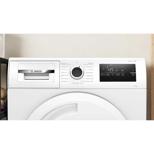 Bosch WTN83202GB Series 4 8kg Condenser Tumble Dryer - White