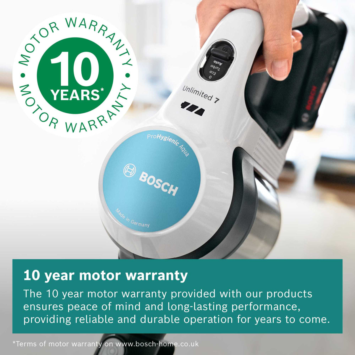 Bosch Unlimited 7 Aqua Cordless Vacuum Cleaner - BCS71HYGGB