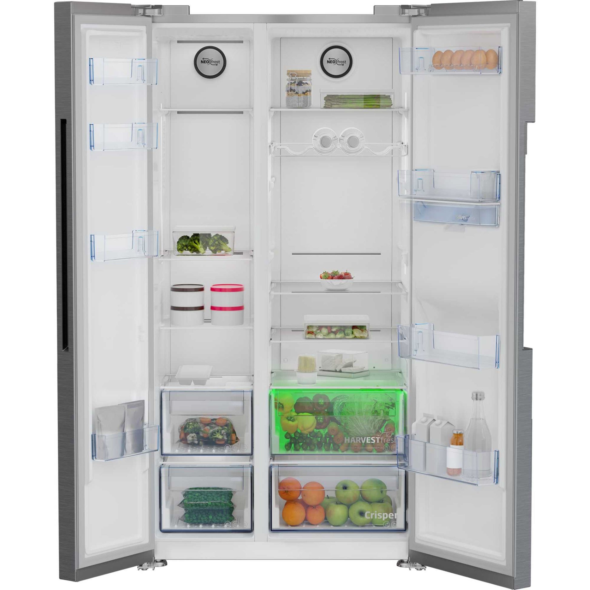 Beko American Style Fridge Freezer 70/30 NeoFrost - Stainless Steel - ASD2442VPS