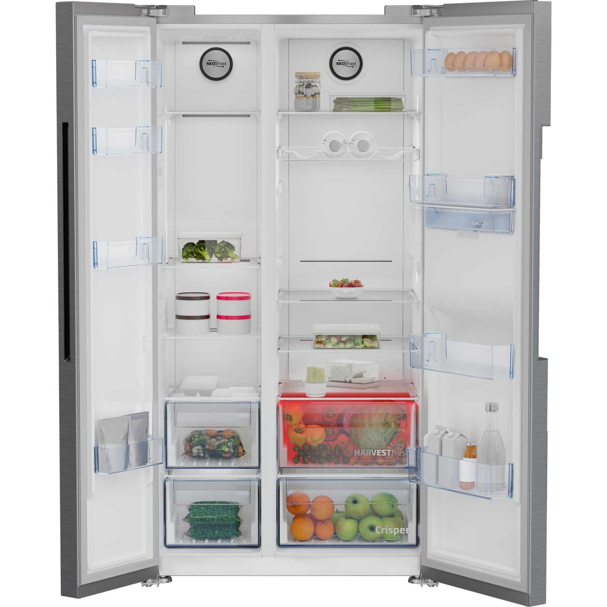 Beko American Style Fridge Freezer 70/30 NeoFrost - Stainless Steel - ASD2442VPS