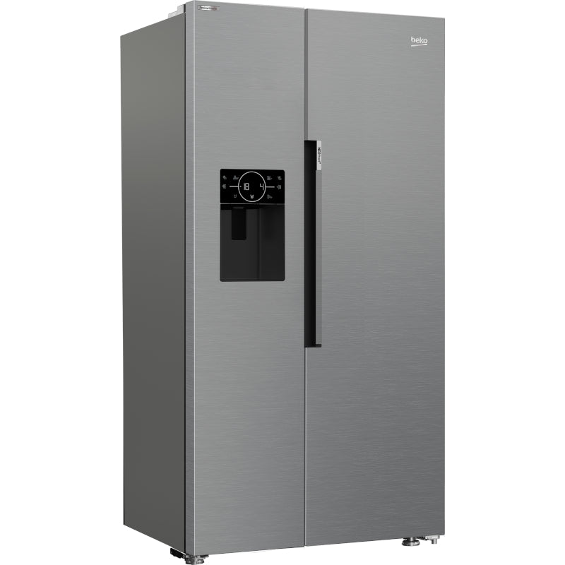 Beko ASP352VPX American Style 571l NeoFrost Fridge Freezer - Brushed Steel