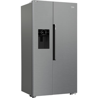 Beko ASP352VPX American Style 571l NeoFrost Fridge Freezer - Brushed Steel