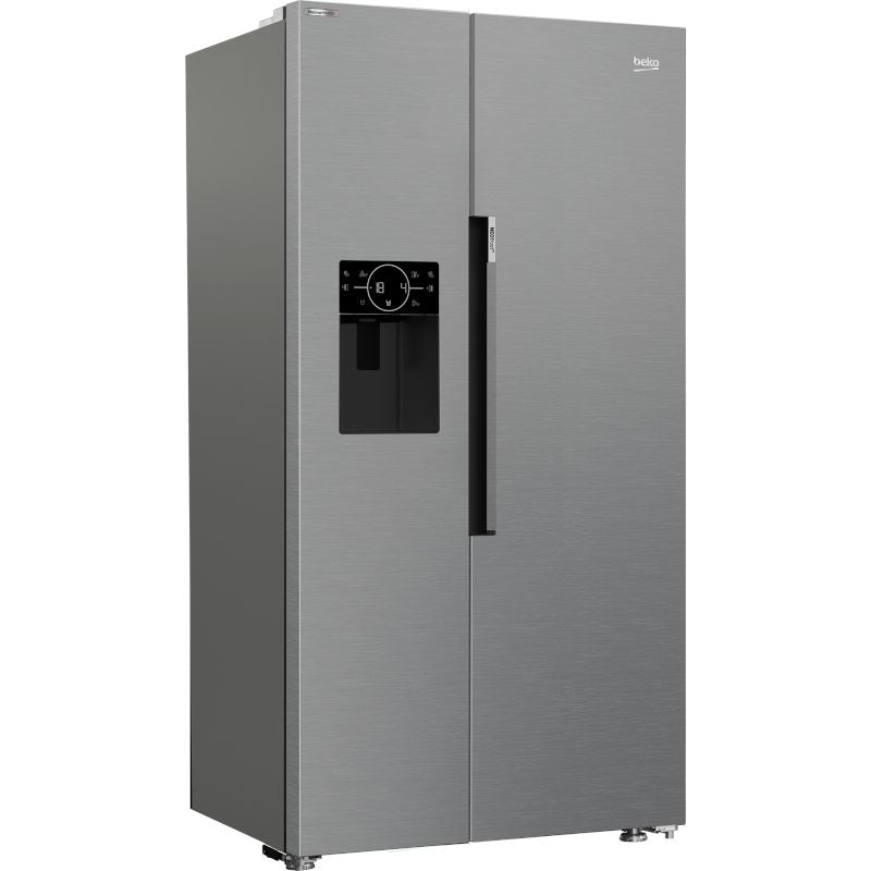 Beko ASP352VPX American Style 571l NeoFrost Fridge Freezer - Brushed Steel