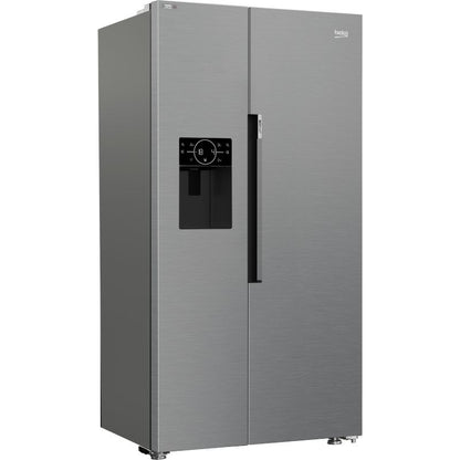 Beko ASP352VPX American Style 571l NeoFrost Fridge Freezer - Brushed Steel
