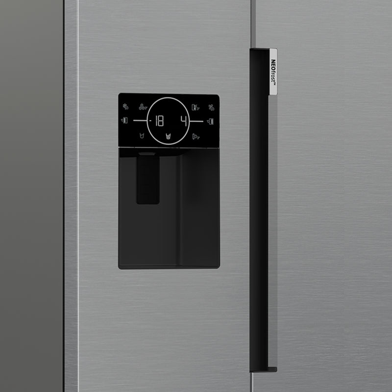 Beko ASP352VPX American Style 571l NeoFrost Fridge Freezer - Brushed Steel