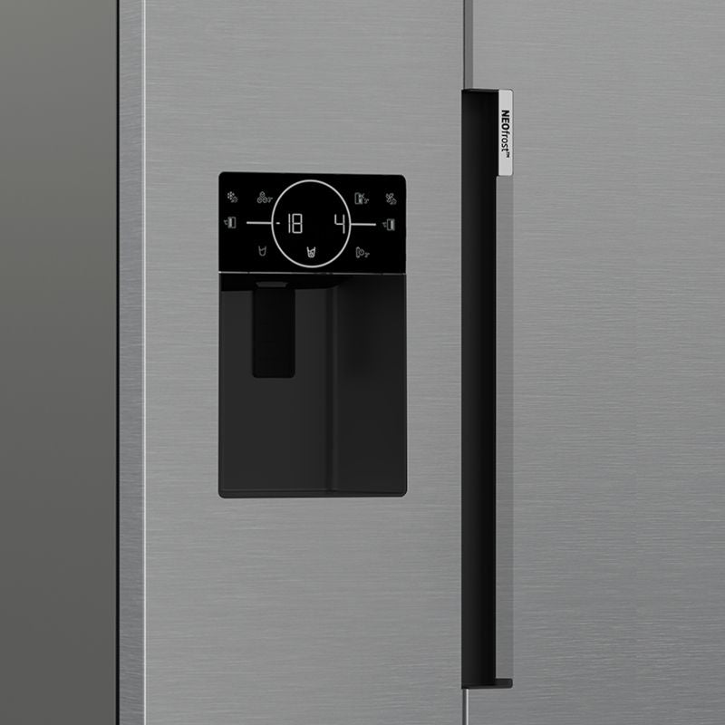 Beko ASP352VPX American Style 571l NeoFrost Fridge Freezer - Brushed Steel
