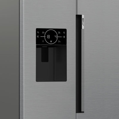 Beko ASP352VPX American Style 571l NeoFrost Fridge Freezer - Brushed Steel