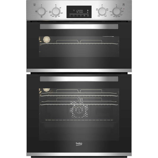 Beko BBADF22300X Built-In Double Oven 105L Capacity
