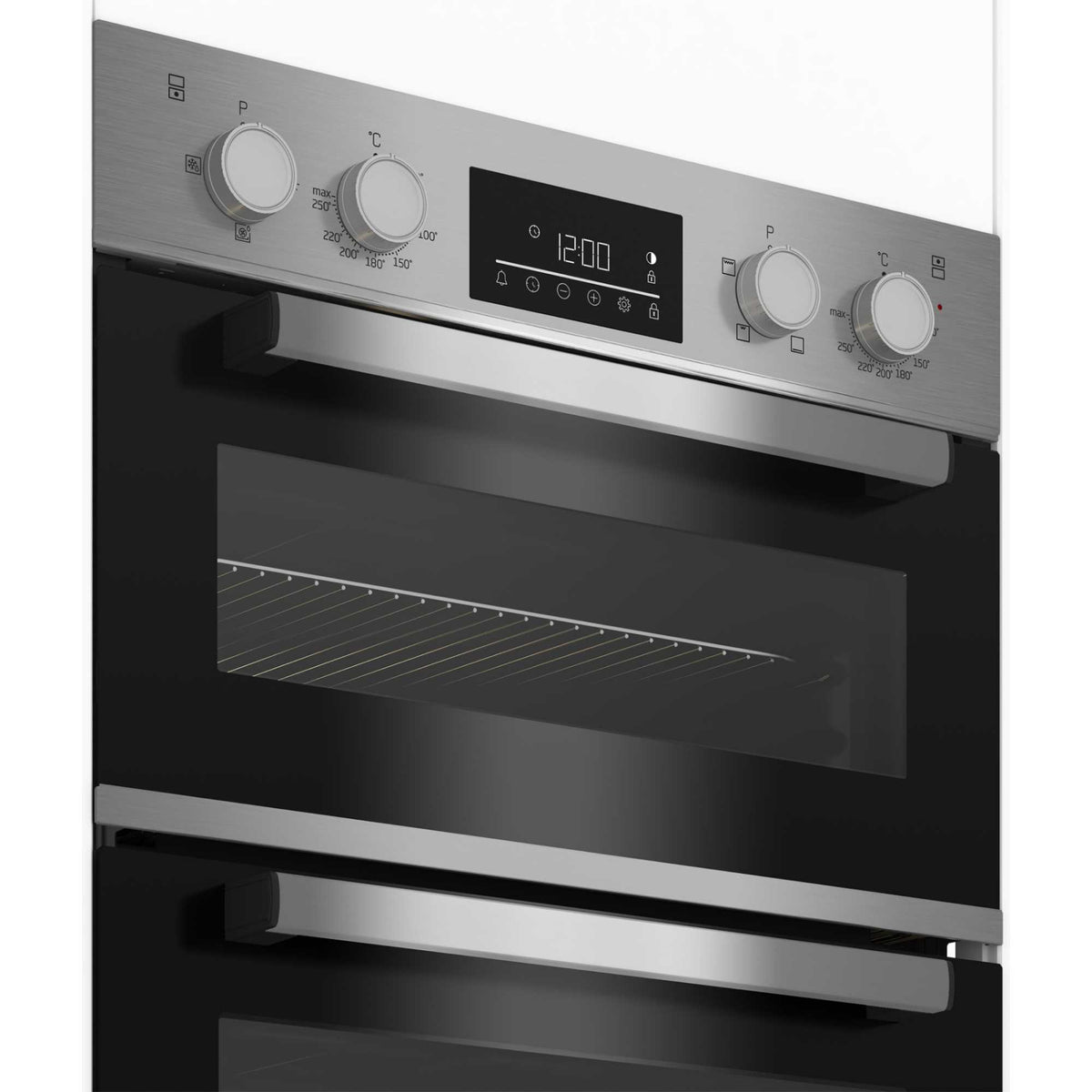 Beko BBADF22300X Built-In Double Oven 105L Capacity