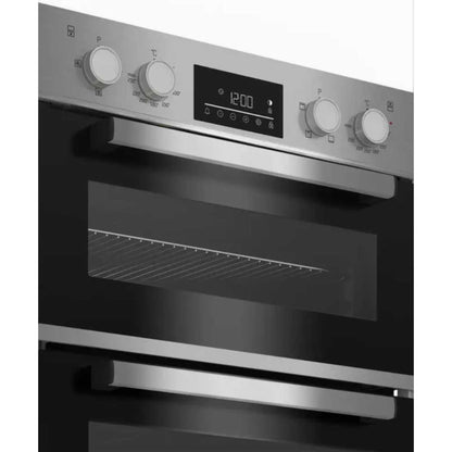 Beko BBADF22300X Built-In Double Oven 105L Capacity