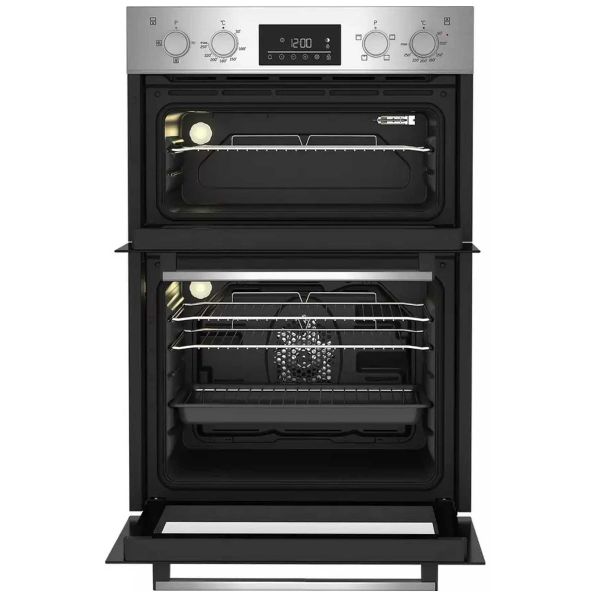 Beko BBADF22300X Built-In Double Oven 105L Capacity