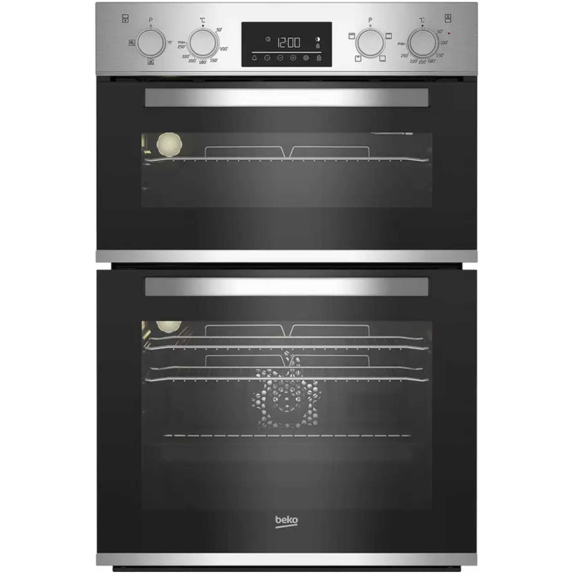 Beko BBADF22300X Built-In Double Oven 105L Capacity