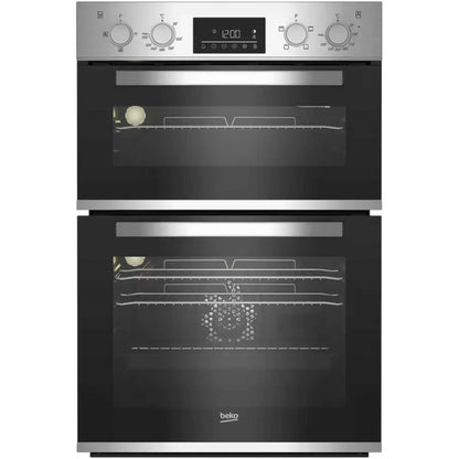 Beko BBADF22300X Built-In Double Oven 105L Capacity