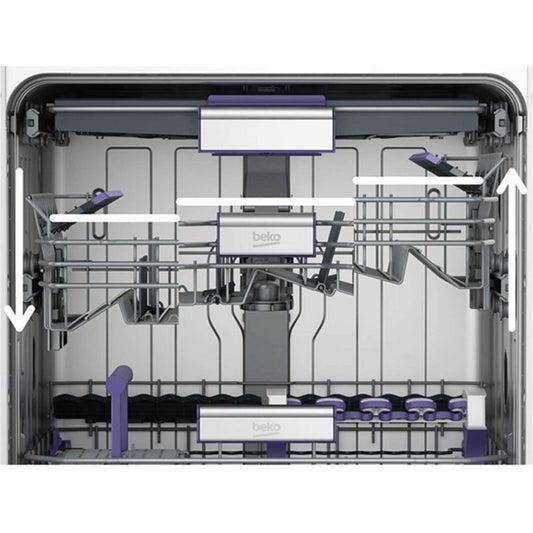 Beko Freestanding Full-Sized Dishwasher - BDFN26430W