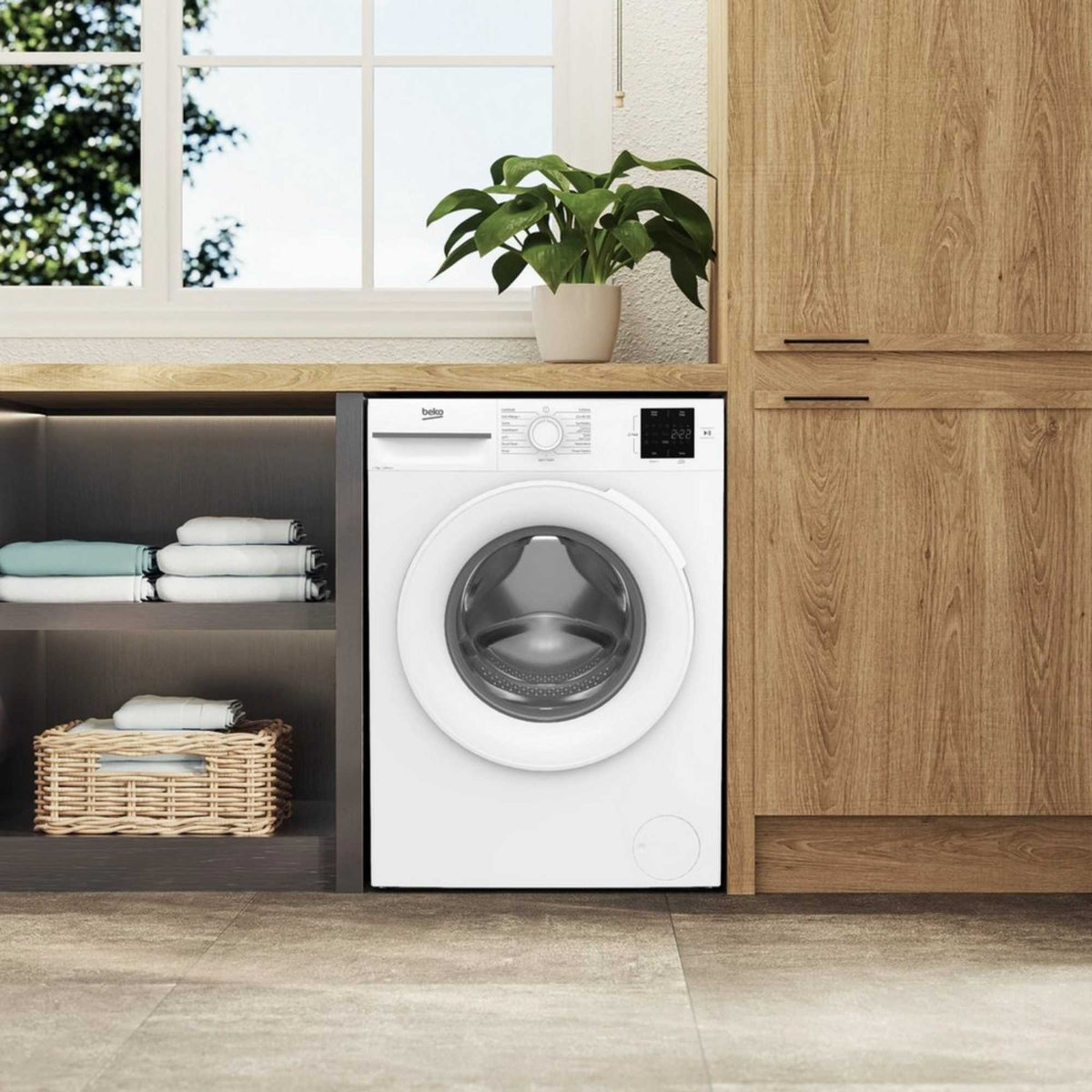 Beko 7kg 1200rpm RecycledTub Washing Machine - BM1WU3721W