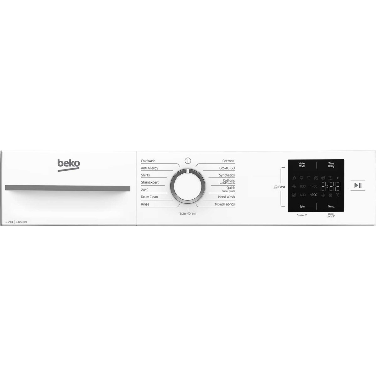 Beko 7kg 1400rpm Washing Machine - BM3WT3741W