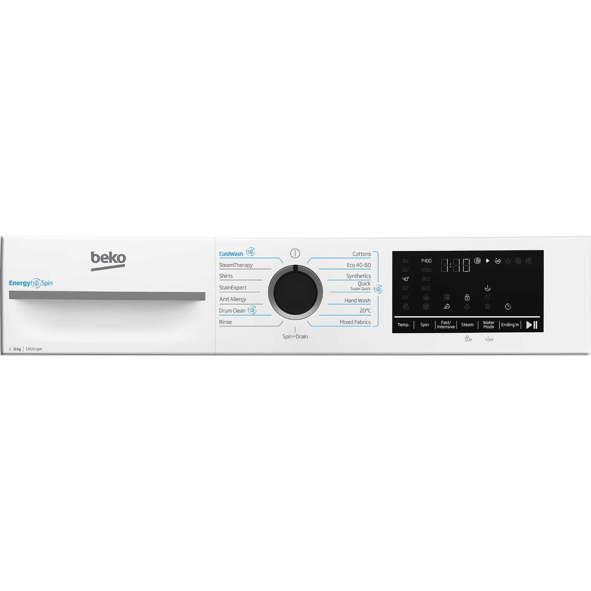 Beko 8kg 1400rpm Washing Machine - BM3WT4841IW