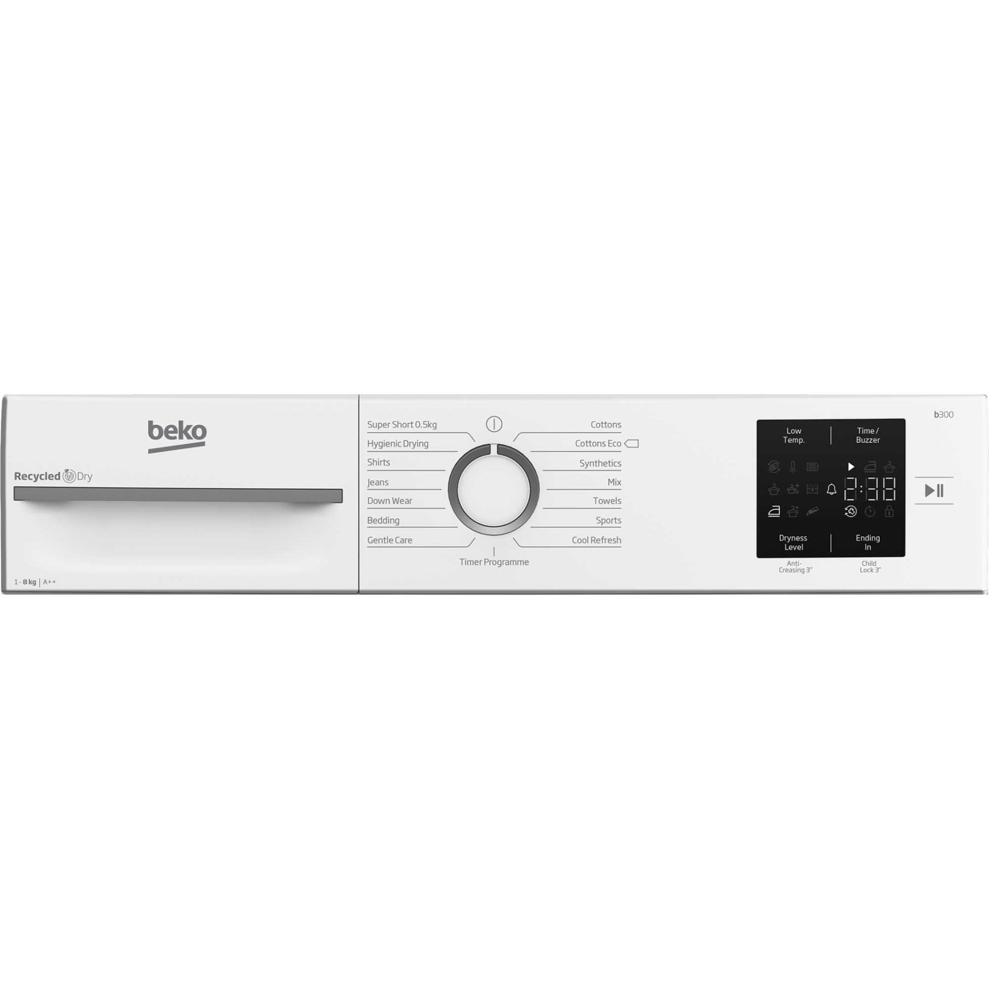 Beko 8kg Heat Pump Tumble Dryer - BMN3T3823W