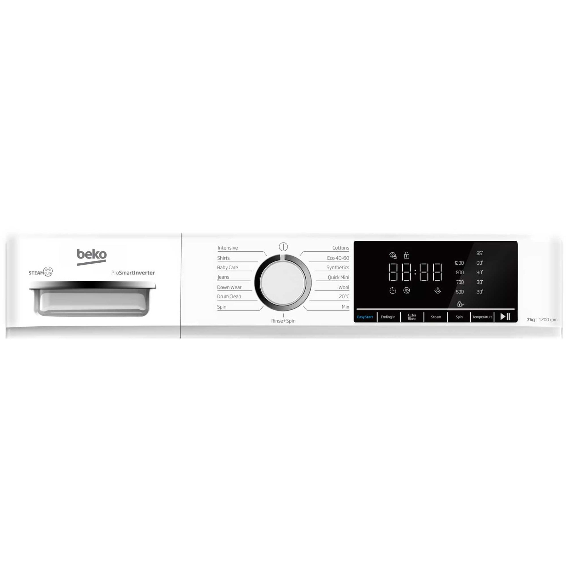 Beko B300 7kg 1200rpm Washing Machine - BW1O3721W