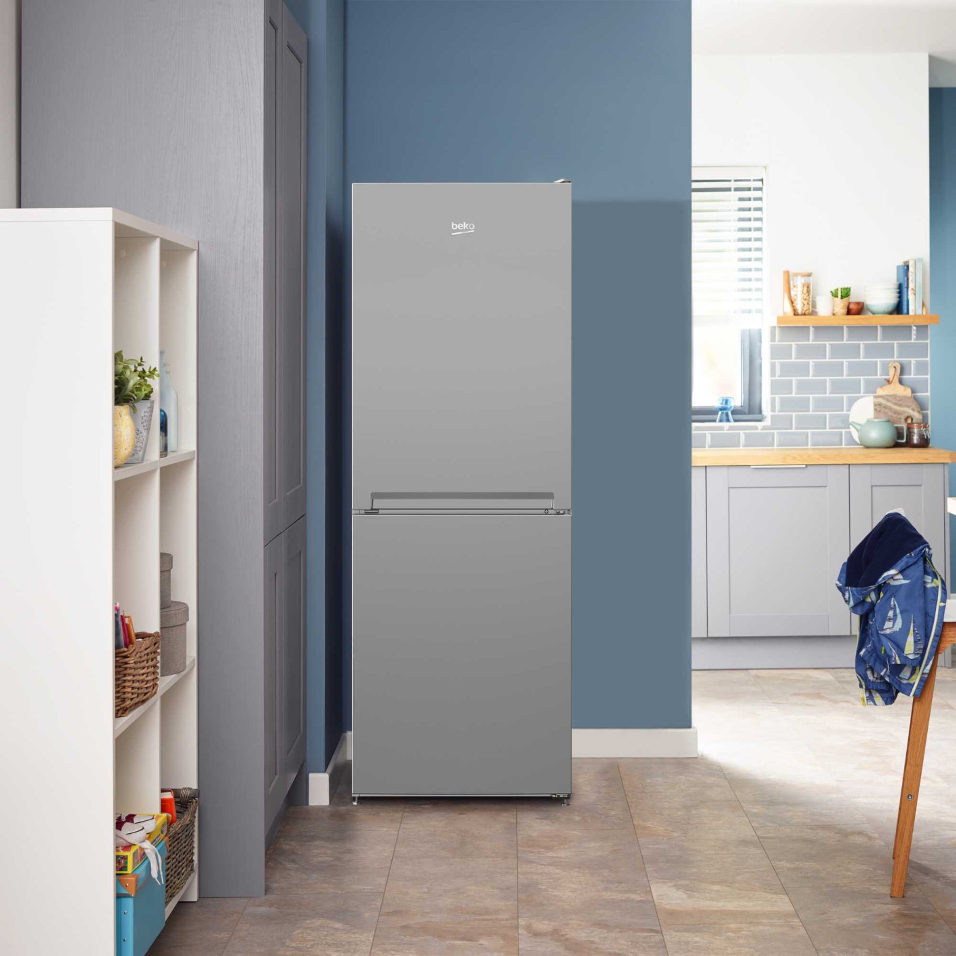 Beko Frost Free Fridge Freezer 50/50 No Frost - Silver - CFG4552S