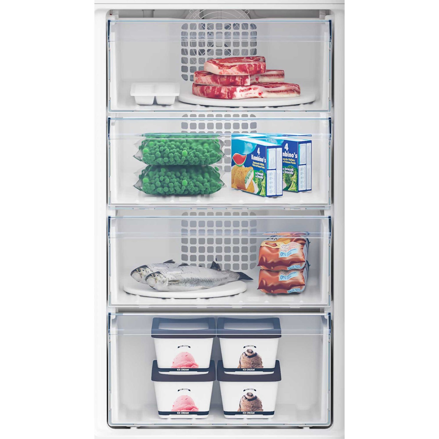 Beko Fridge Freezer 50/50 Frost Free - White - CFG4582DW