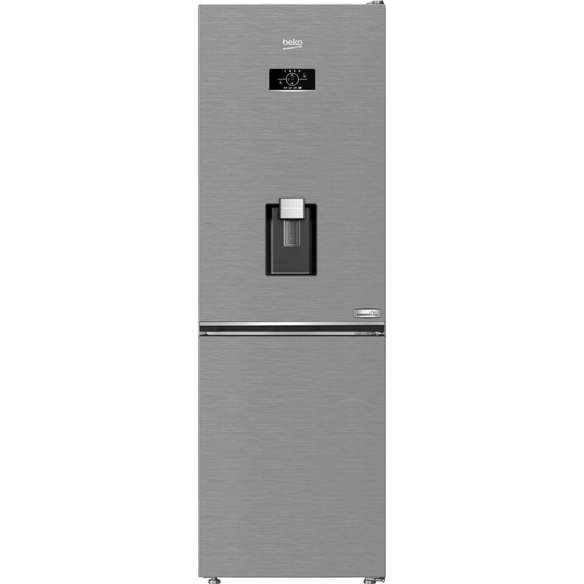 Beko Freestanding Fridge Freezer 70/30 AeroFlow Stainless Steel - CNB3G4686DVP