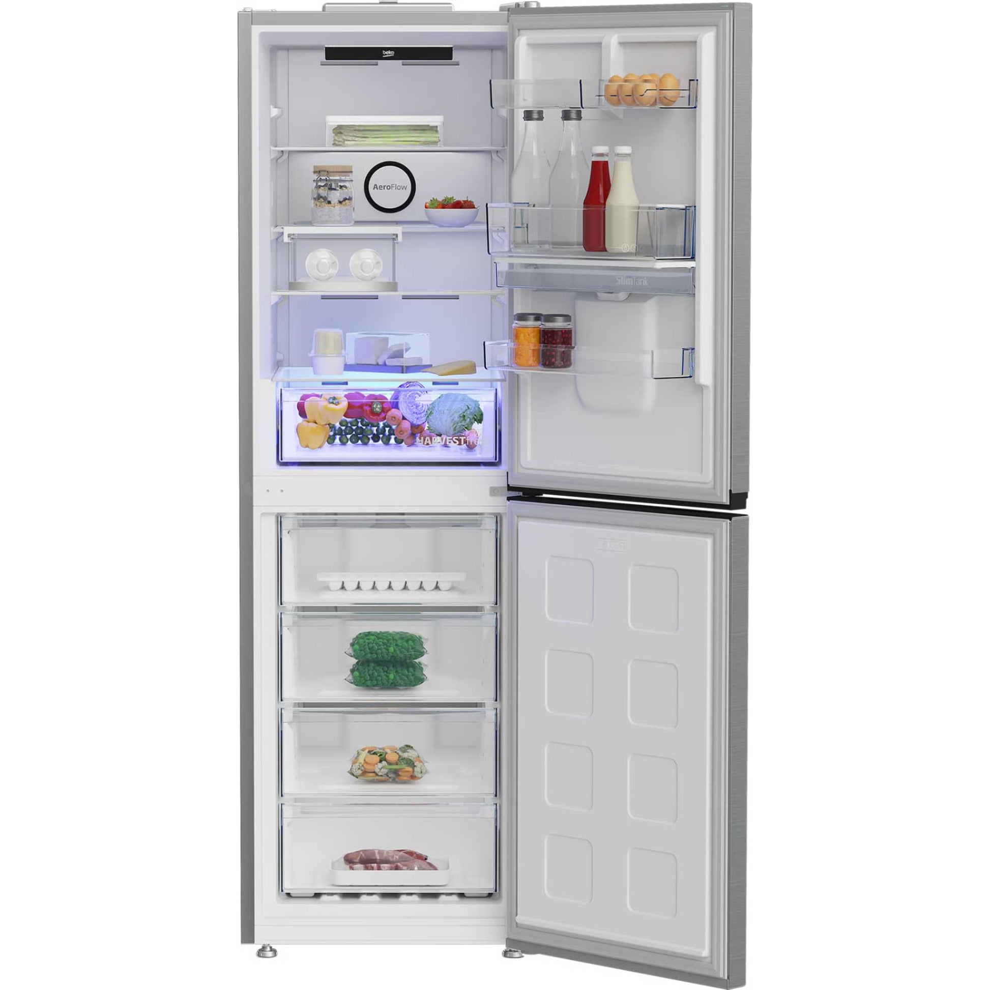 Beko Fridge Freezer 50/50 Frost Free - Stainless Steel - CNG4692DVPS