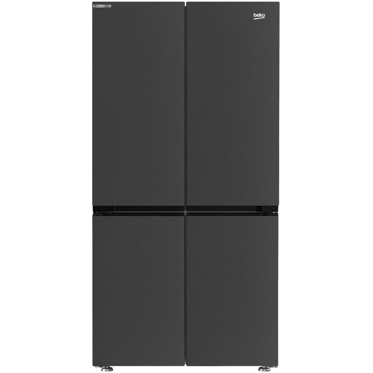 Beko American Style Fridge Freezer 50/50 NeoFrost - Black Steel - GN446224VPZ