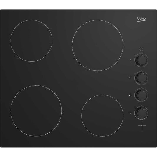 Beko HIC64102 4 Burner 60cm Electric Ceramic Hob