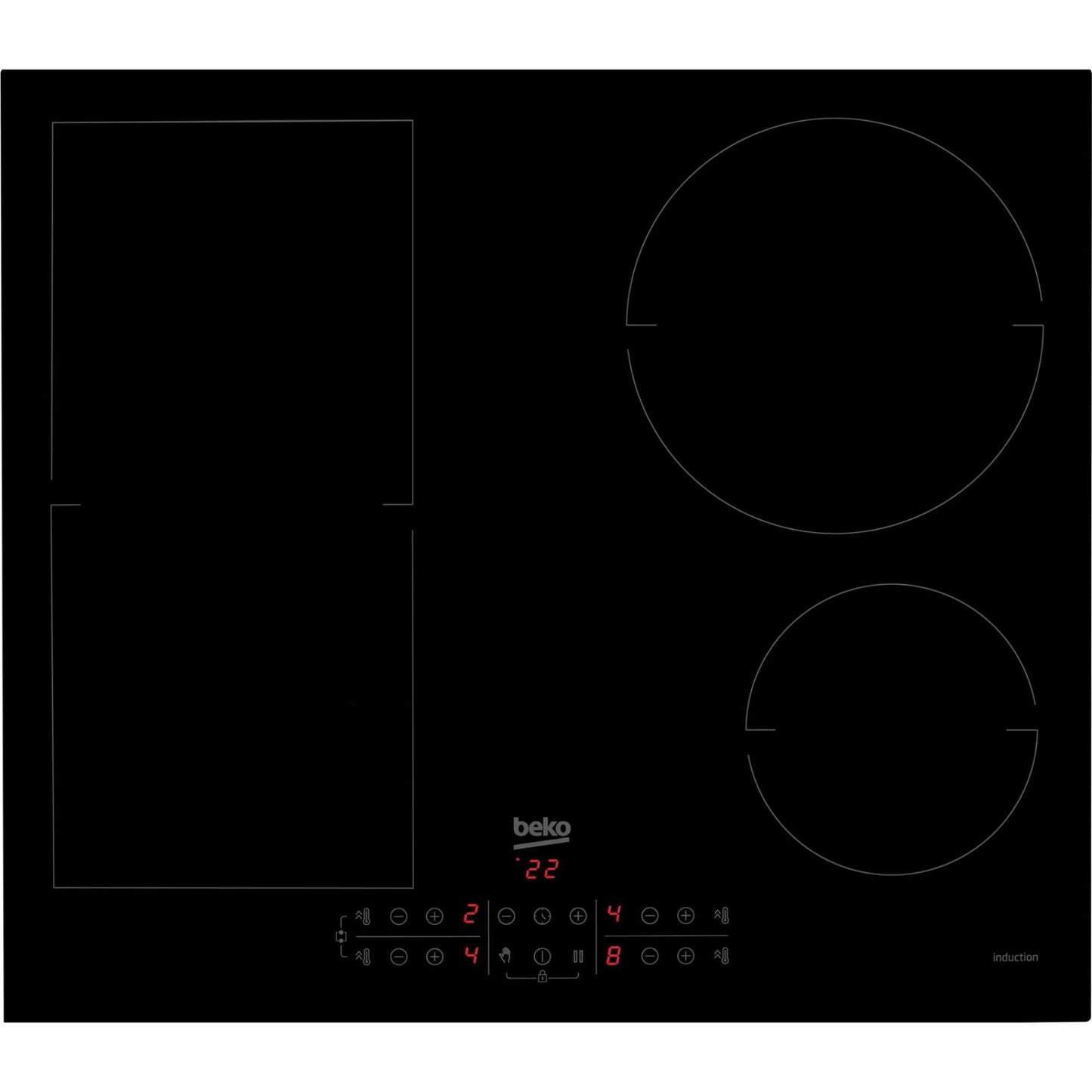 Beko HII64201MT 60cm 4 Zone Induction Hob