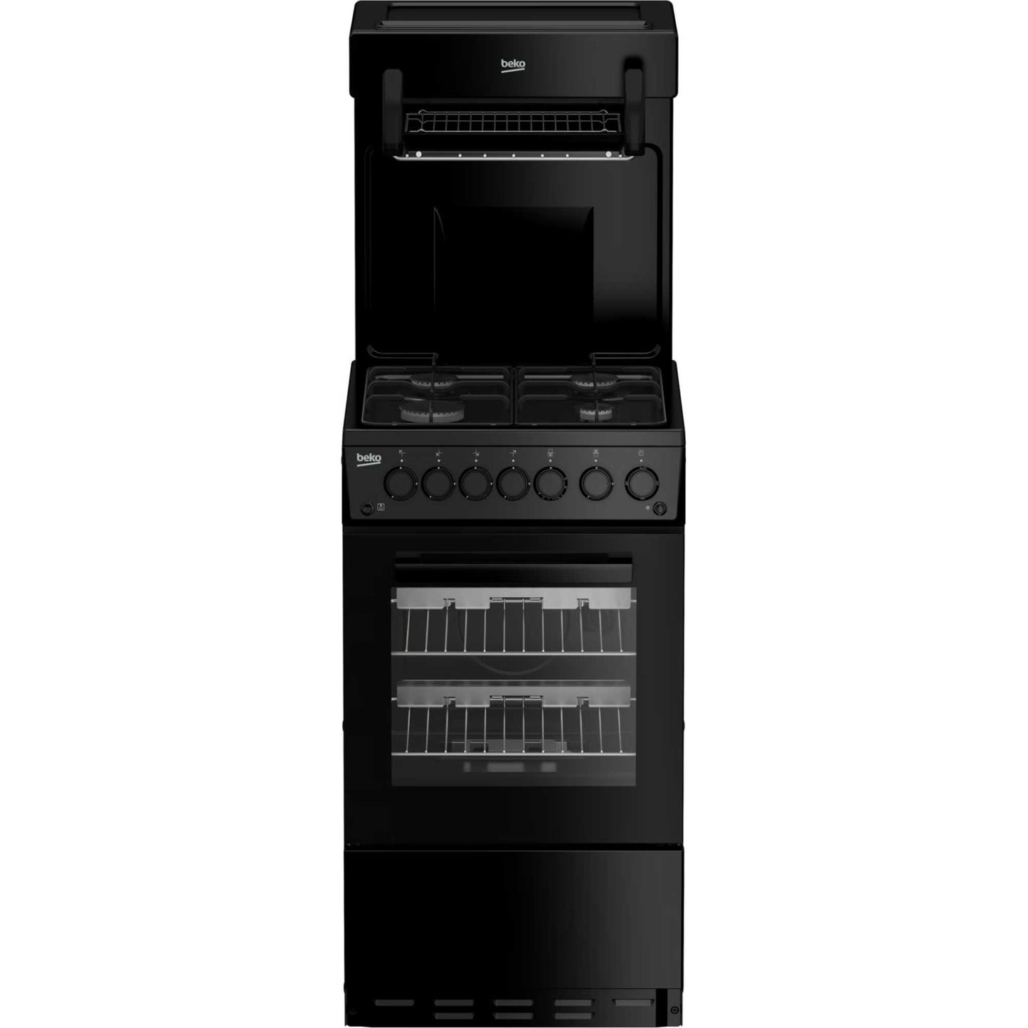 Beko 50cm Gas Single Oven Cooker - KA52NEK