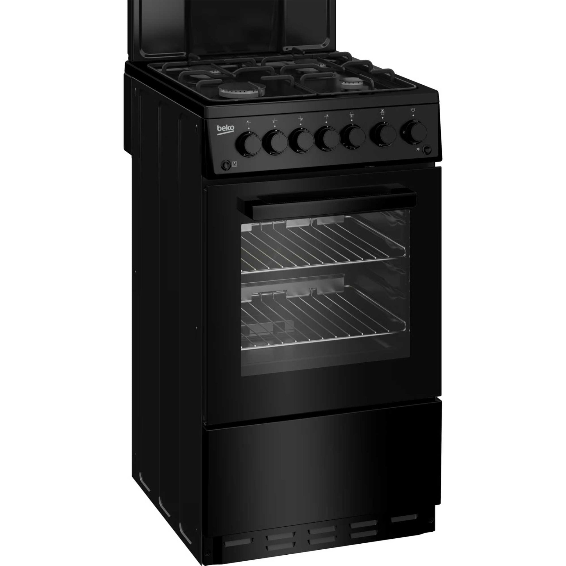Beko 50cm Gas Single Oven Cooker - KA52NEK