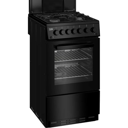 Beko 50cm Gas Single Oven Cooker - KA52NEK