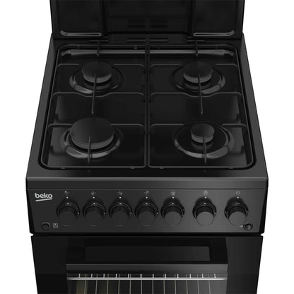 Beko 50cm Gas Single Oven Cooker - KA52NEK