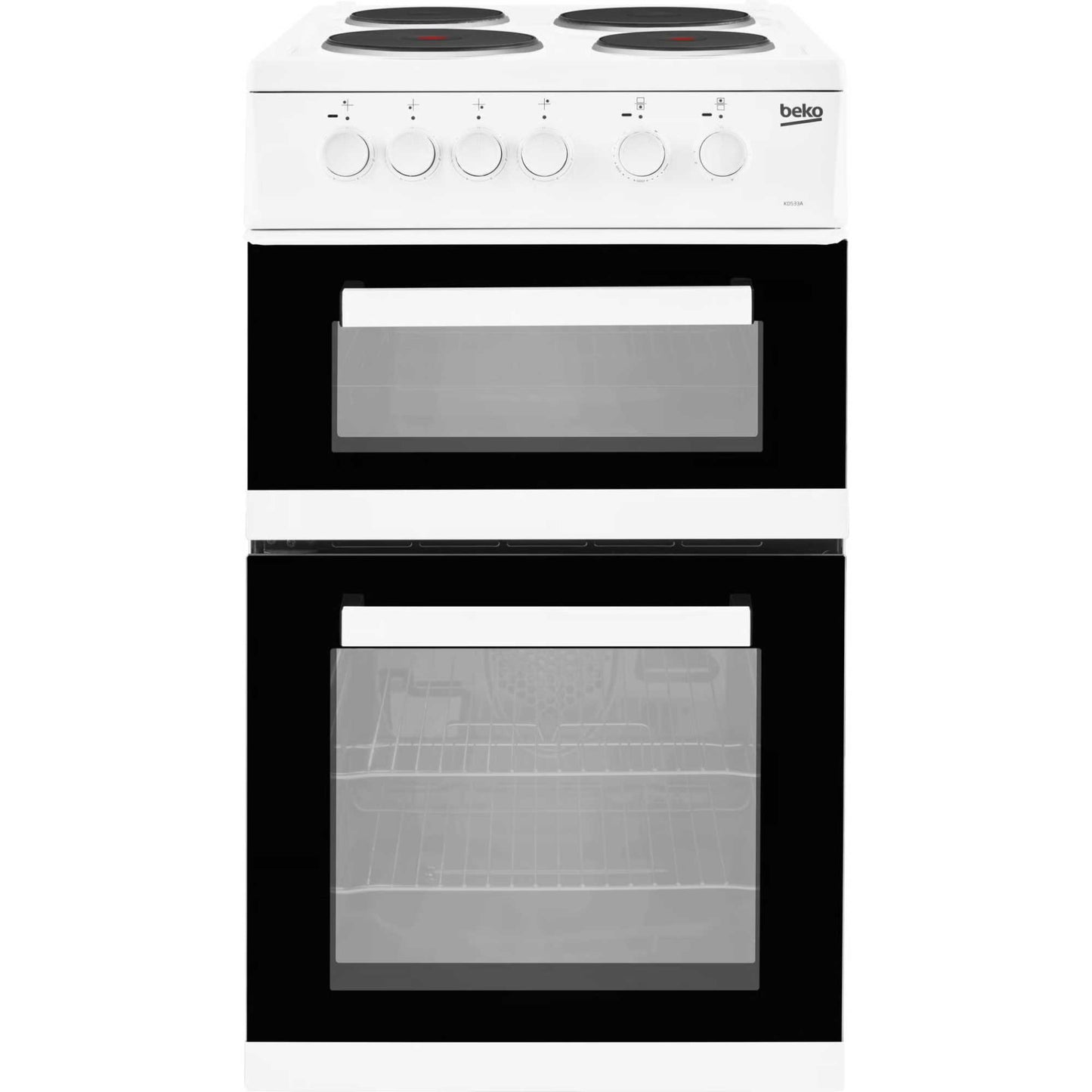Beko 50cm Electric Single Oven Cooker - KD533AW