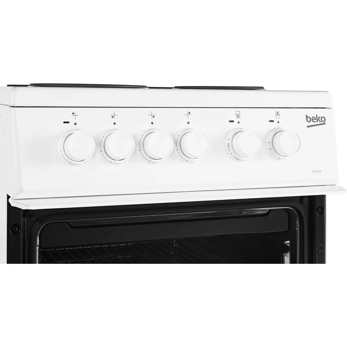 Beko 50cm Electric Single Oven Cooker - KD533AW