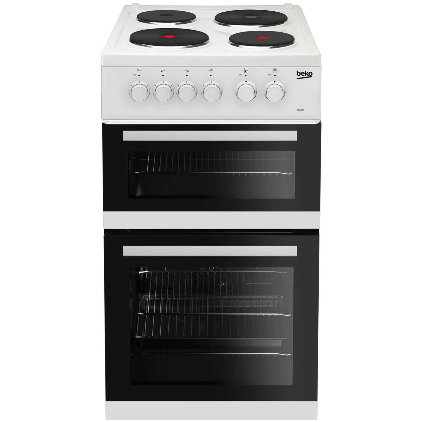 Beko 50cm Electric Single Oven Cooker - KD533AW