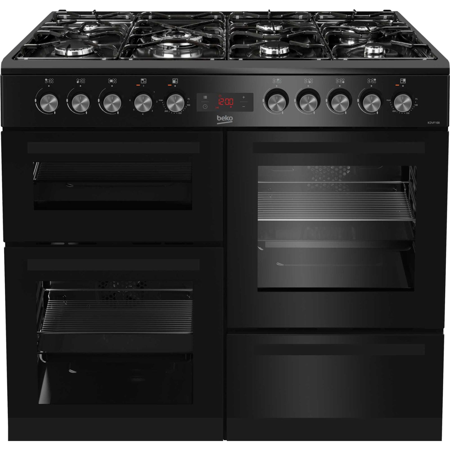 Beko 100cm Dual Fuel Range Cooker - KDVF100K
