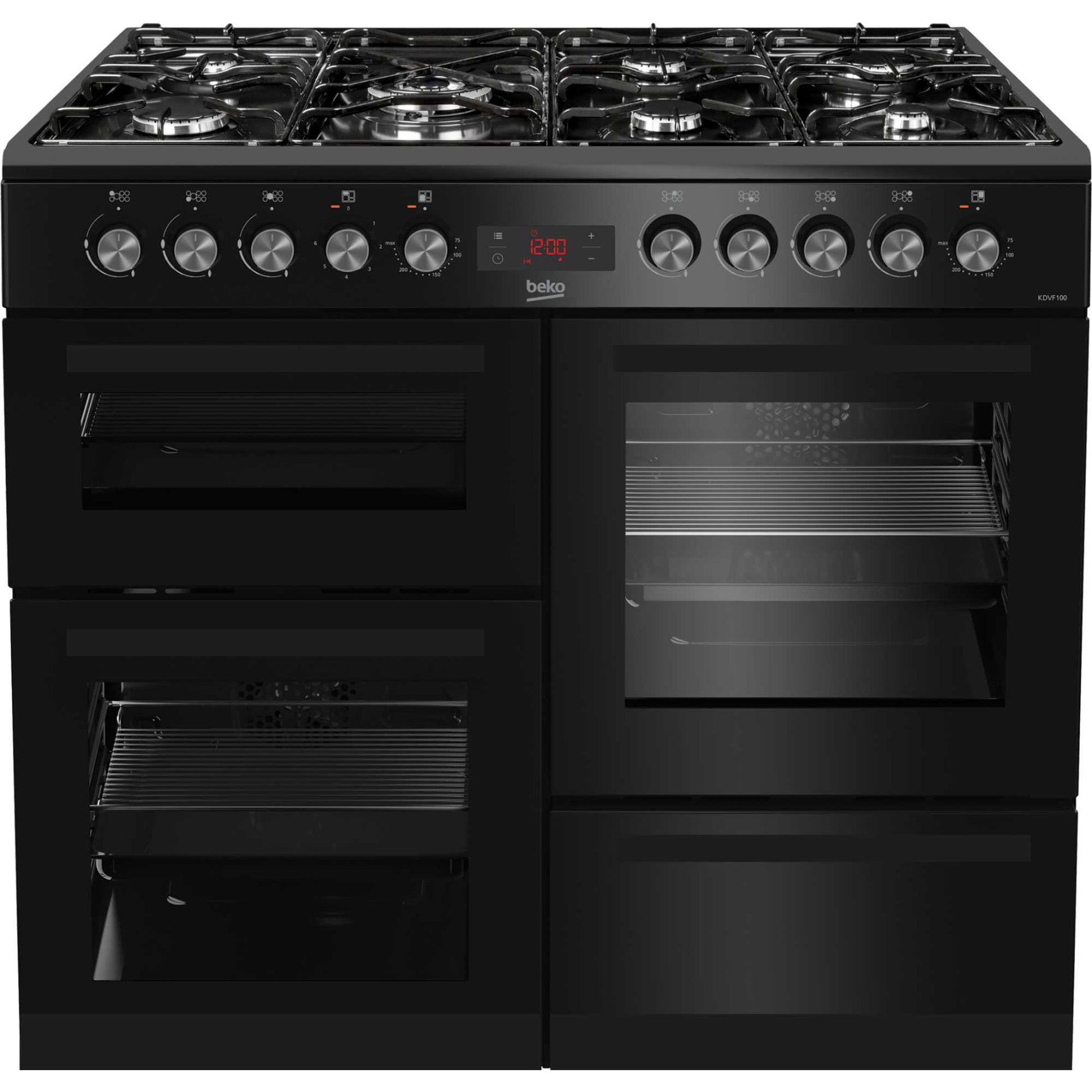 Beko 100cm Dual Fuel Range Cooker - KDVF100K