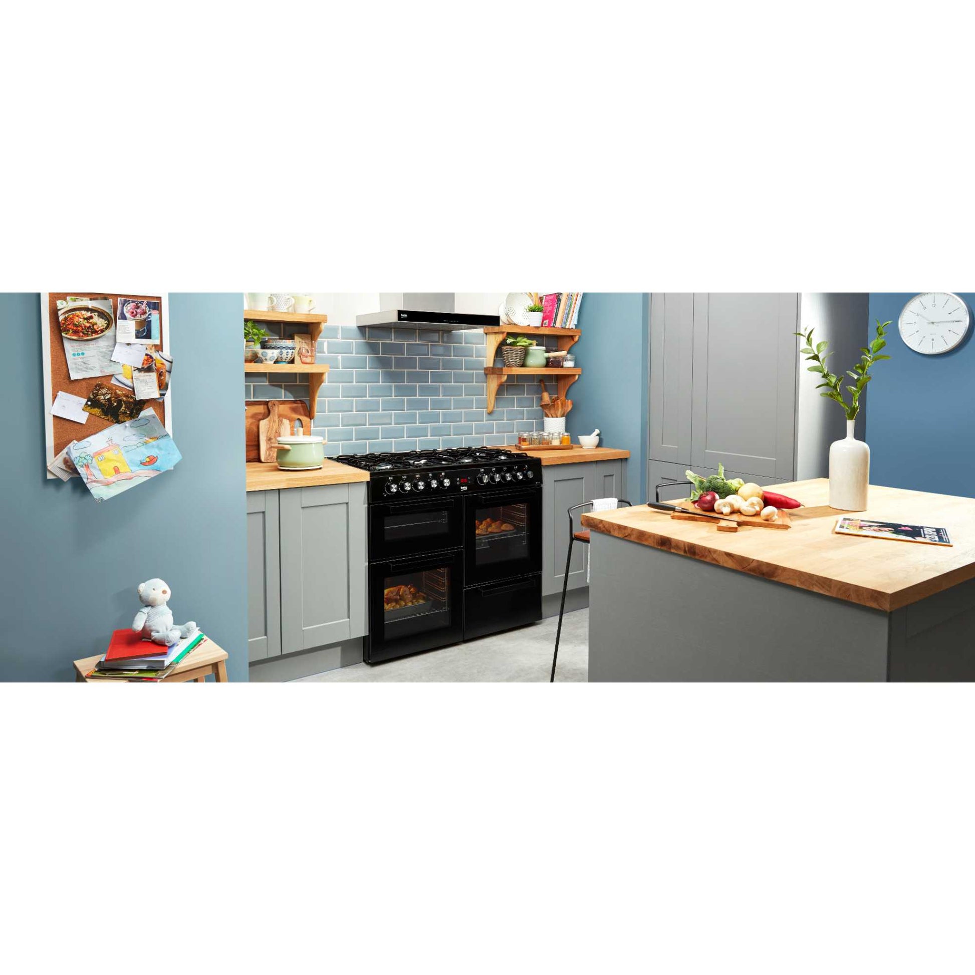 Beko 100cm Dual Fuel Range Cooker - KDVF100K