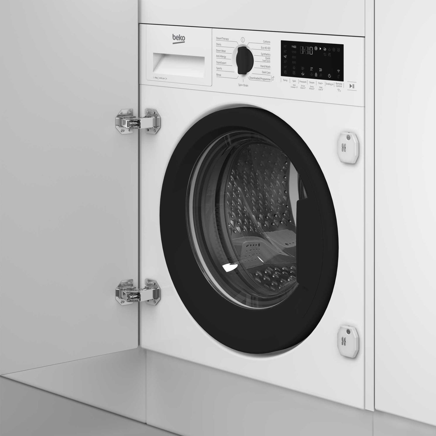 Beko WTIK84122F Integrated 8kg 1400prm Washing Machine - White