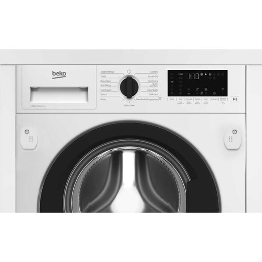 Beko WTIK84122F Integrated 8kg 1400prm Washing Machine - White