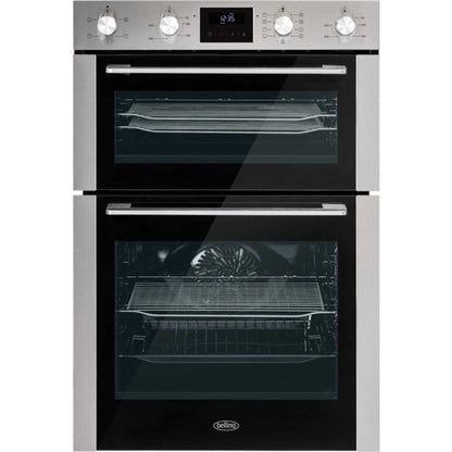 Belling BI903MFCSTA 60cm Built-In Double Oven - Stainless Steel