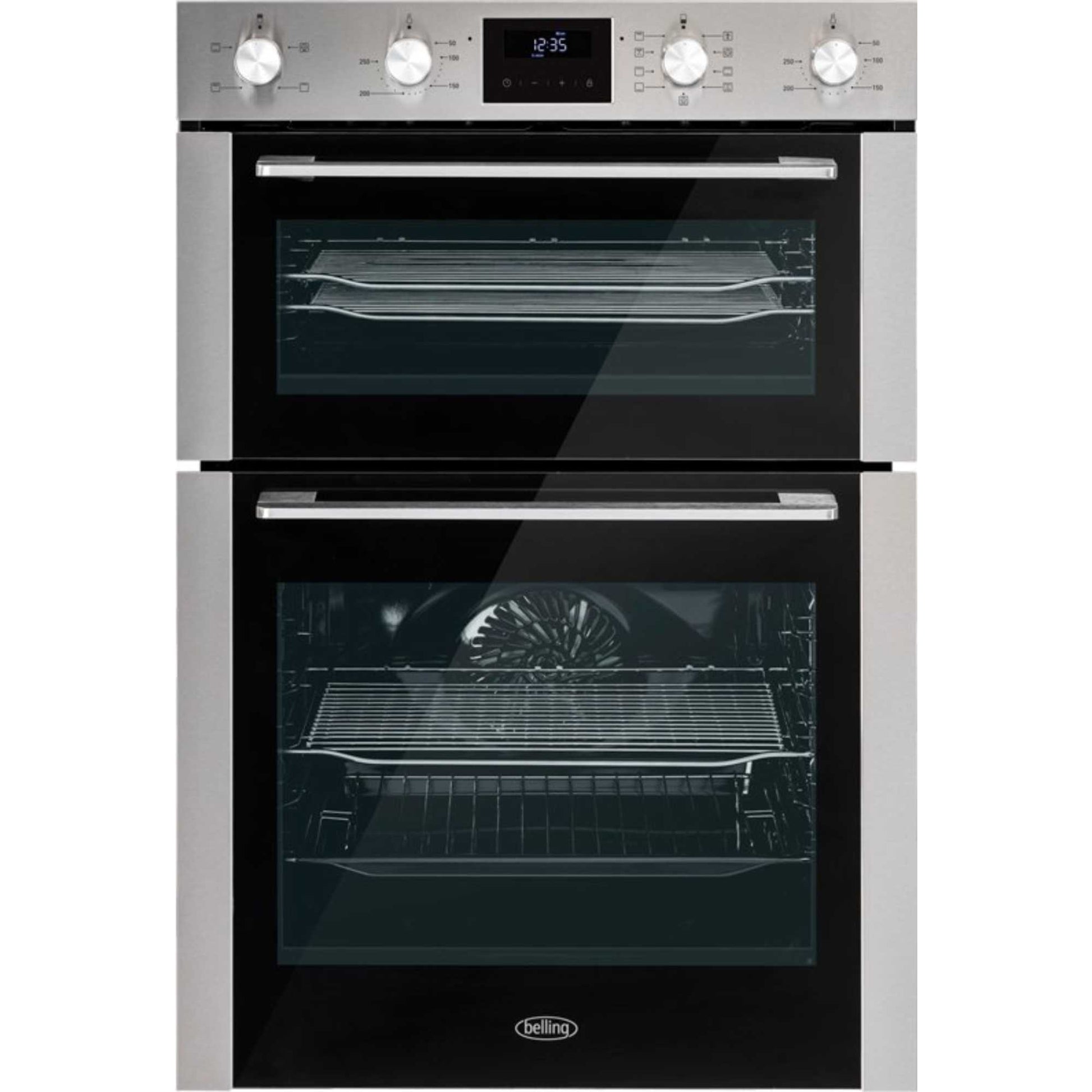 Belling BI903MFCSTA 60cm Built-In Double Oven - Stainless Steel
