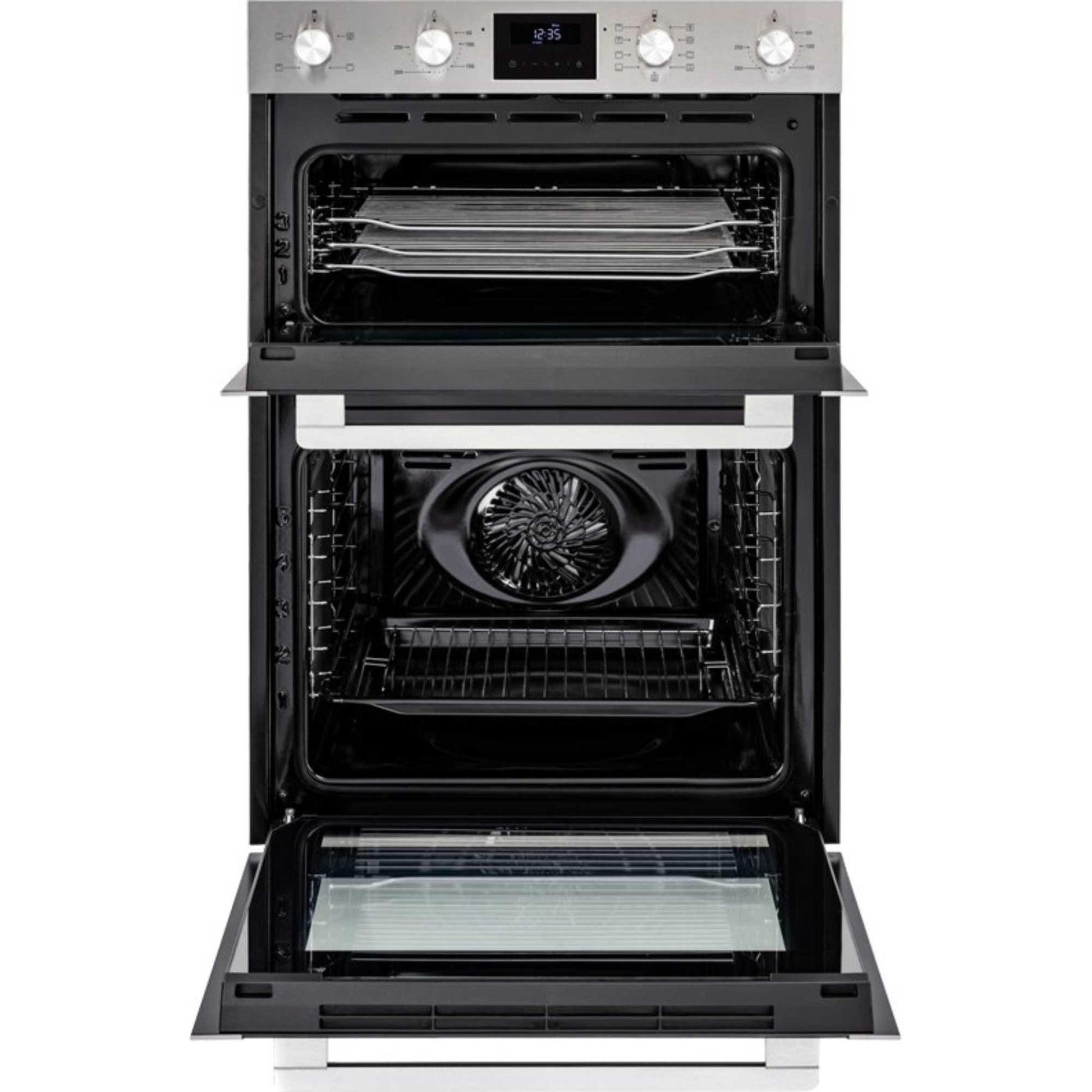 Belling BI903MFCSTA 60cm Built-In Double Oven - Stainless Steel